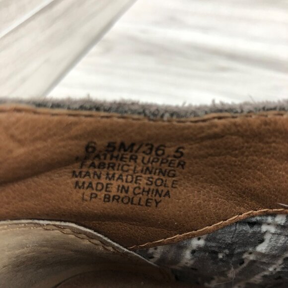 Women Lucky Brand Booties Women\'s 6.5 Brolley Taupe Suede Ankle Boots Shoes